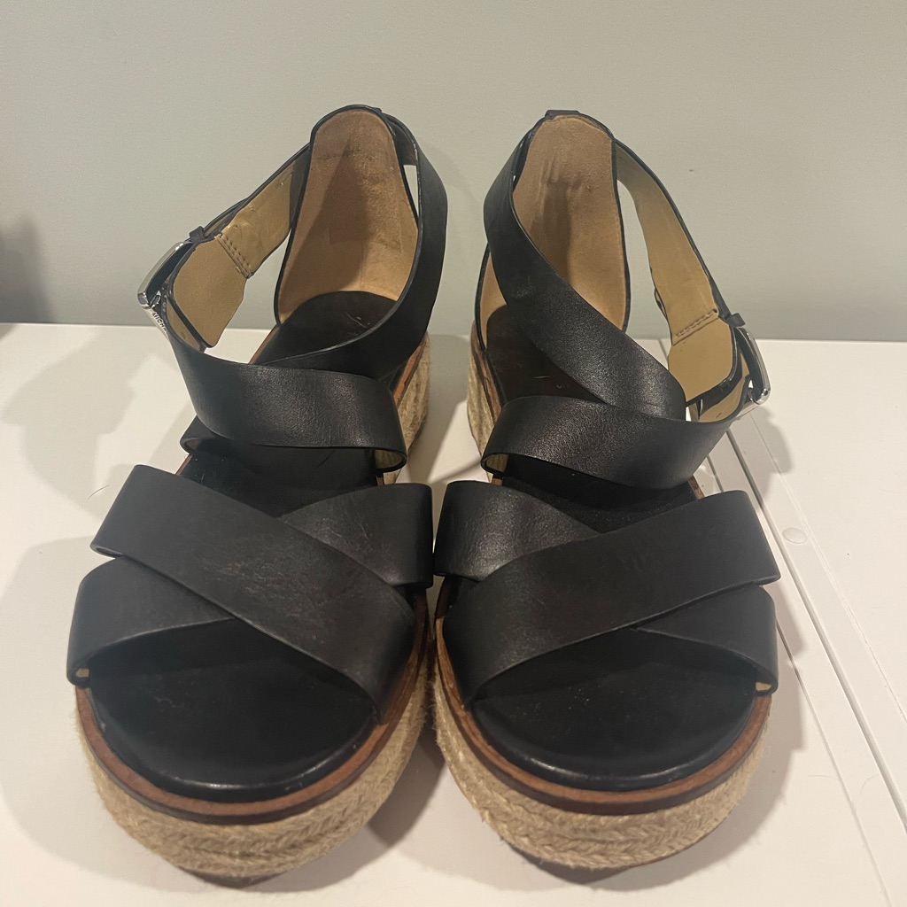 Micheal Kors Black Strappy Sandals
